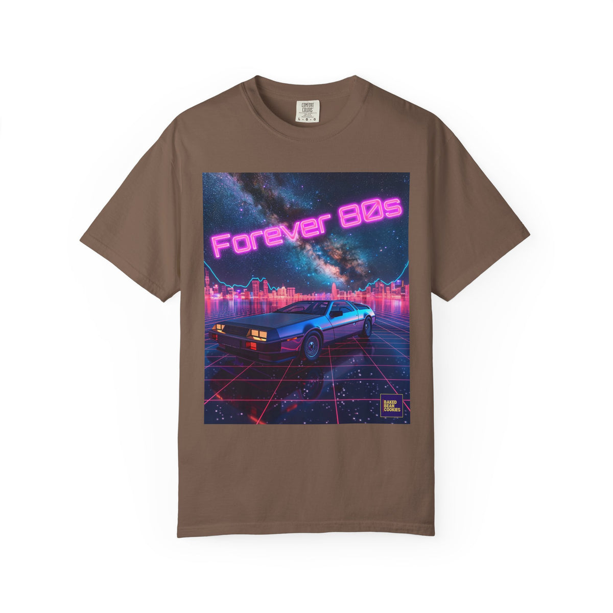 Retro Neon Sports Car Forever 80s Tee