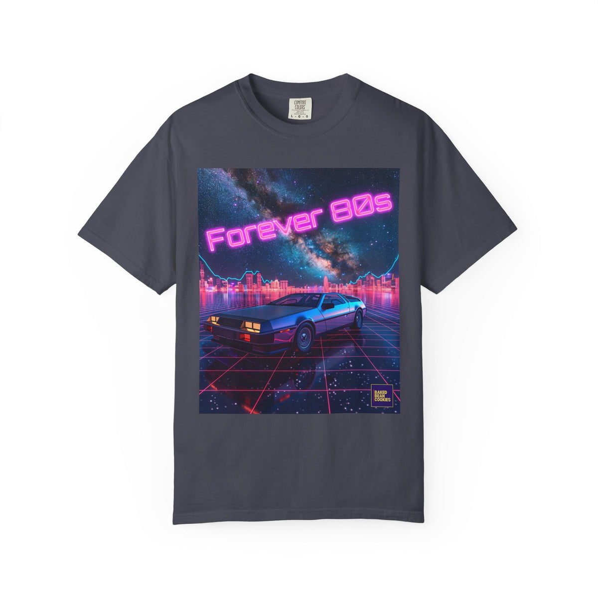 Retro Neon Sports Car Forever 80s Tee
