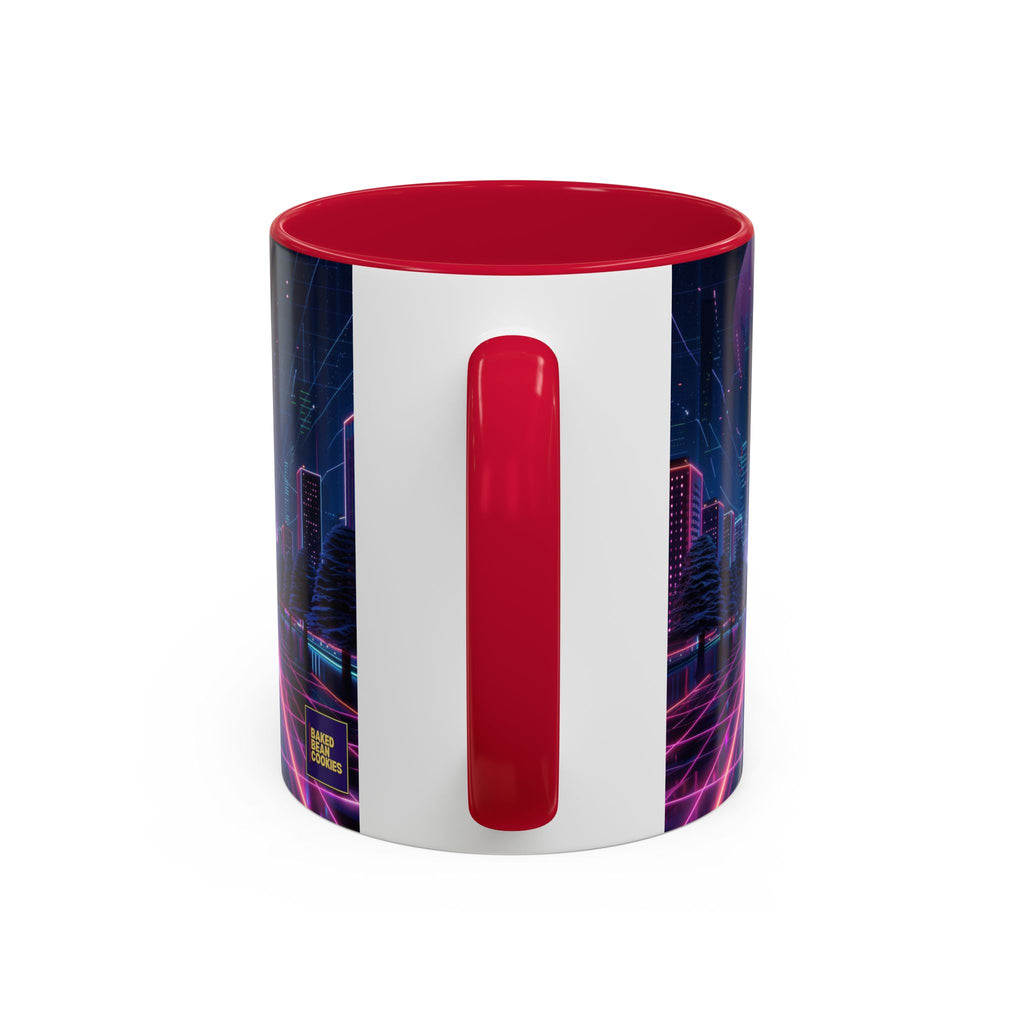 Christmas Retro 80s Skyline Mug | 11oz or 15oz Colorful Ceramic Mug