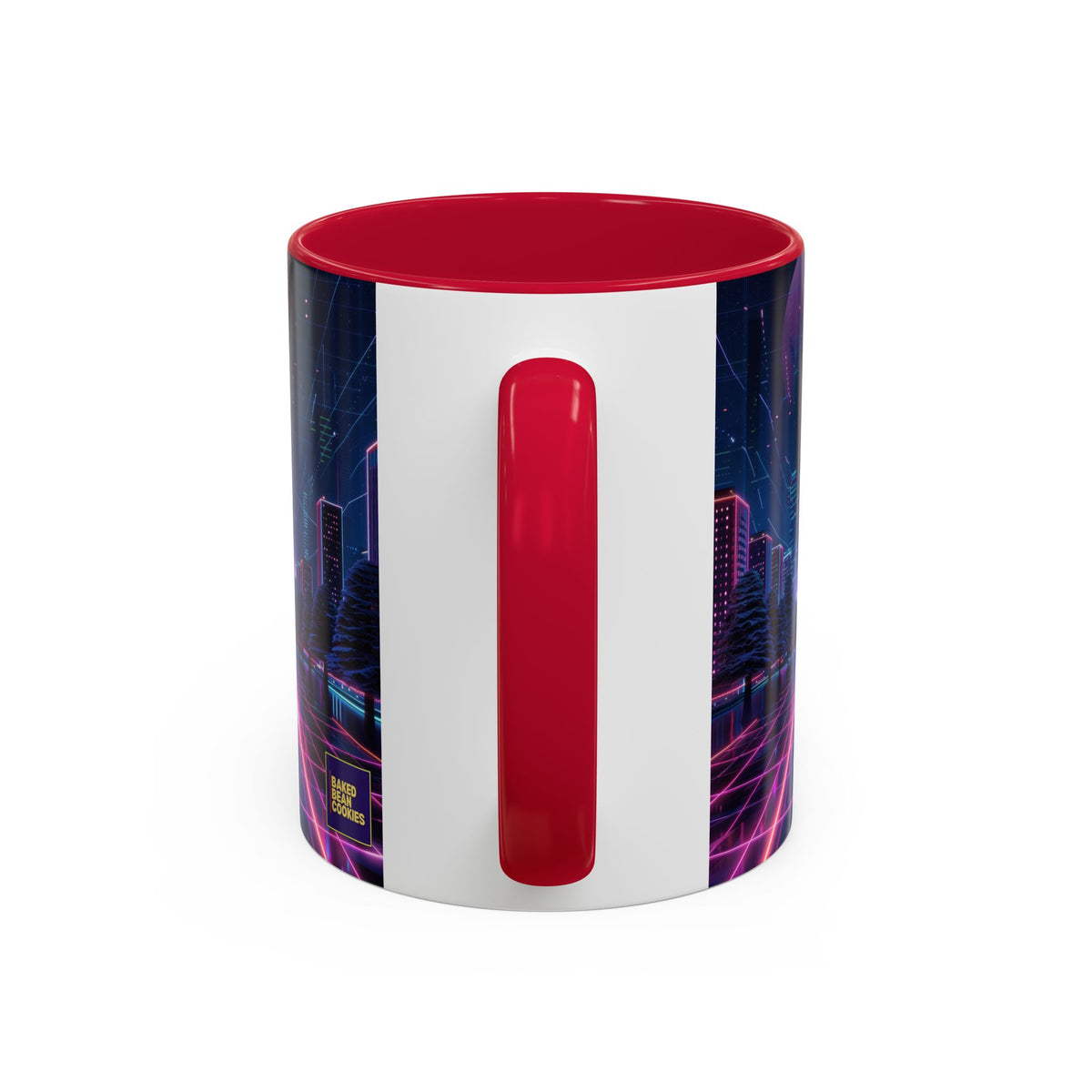 Christmas Retro 80s Skyline Mug | 11oz or 15oz Colorful Ceramic Mug