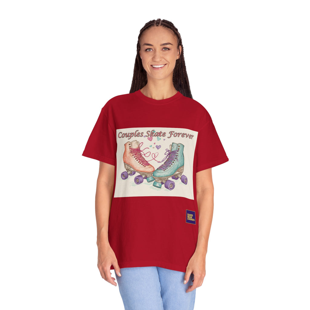 Couples Skate Forever T-Shirt — Retro Roller Skate Couples Graphic Tee