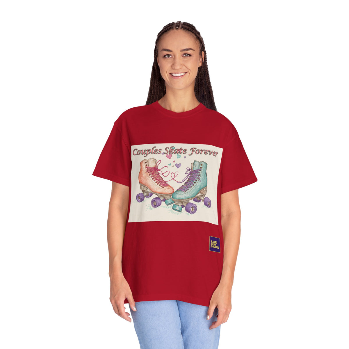 Couples Skate Forever T-Shirt — Retro Roller Skate Couples Graphic Tee