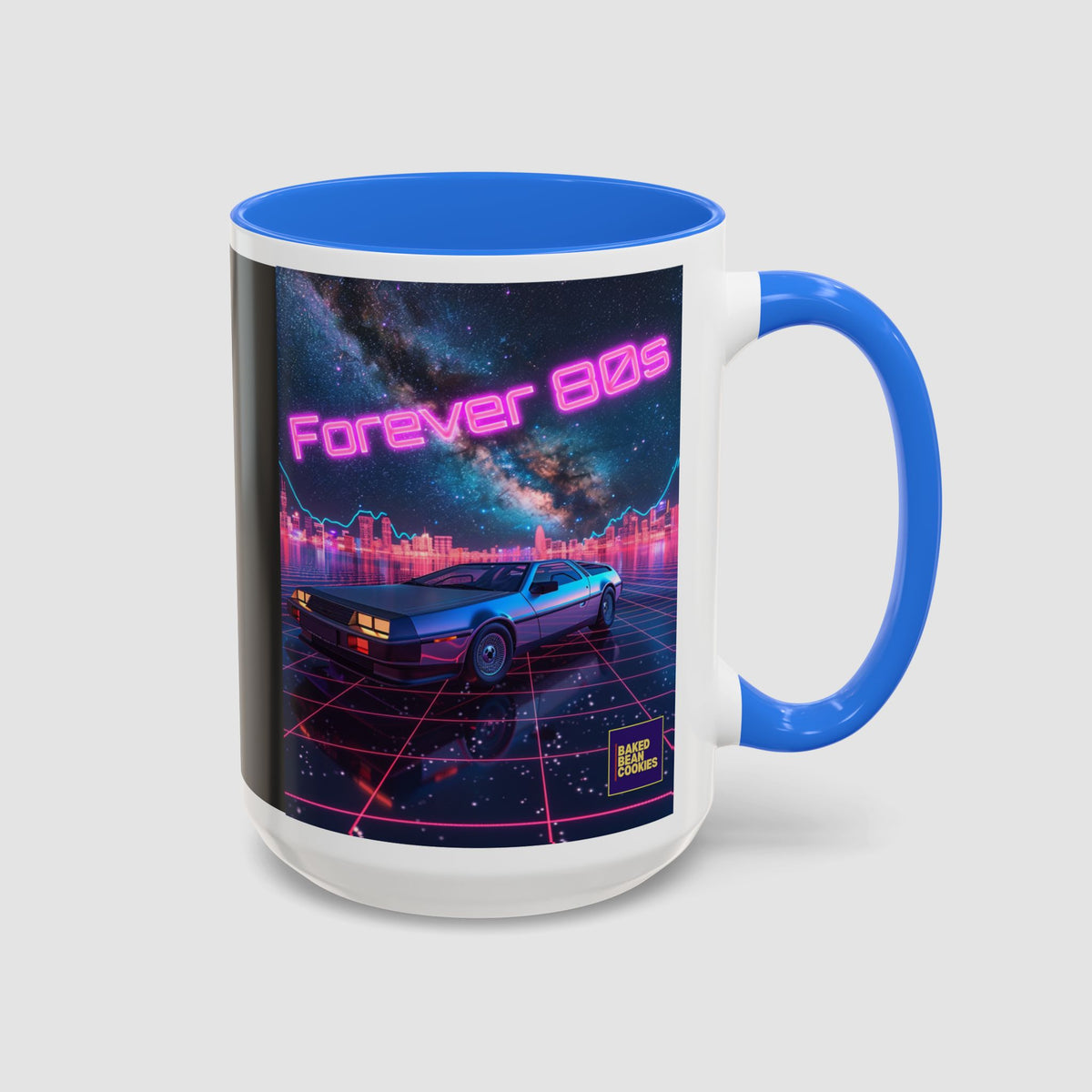Retro Neon Sports Car Coffee Mug (11oz & 15oz)