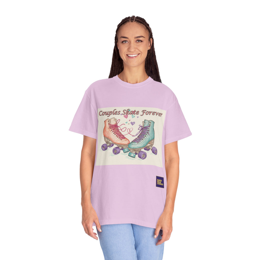 Couples Skate Forever T-Shirt — Retro Roller Skate Couples Graphic Tee