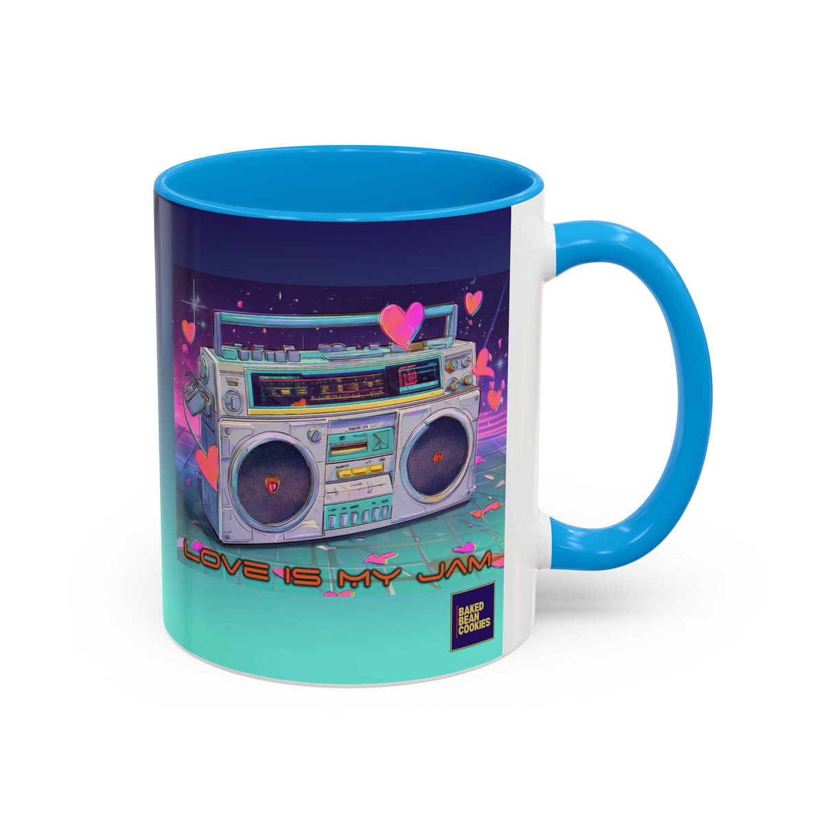 80s Retro Boombox mug | 11oz or 15 oz Colorful Ceramic Mug