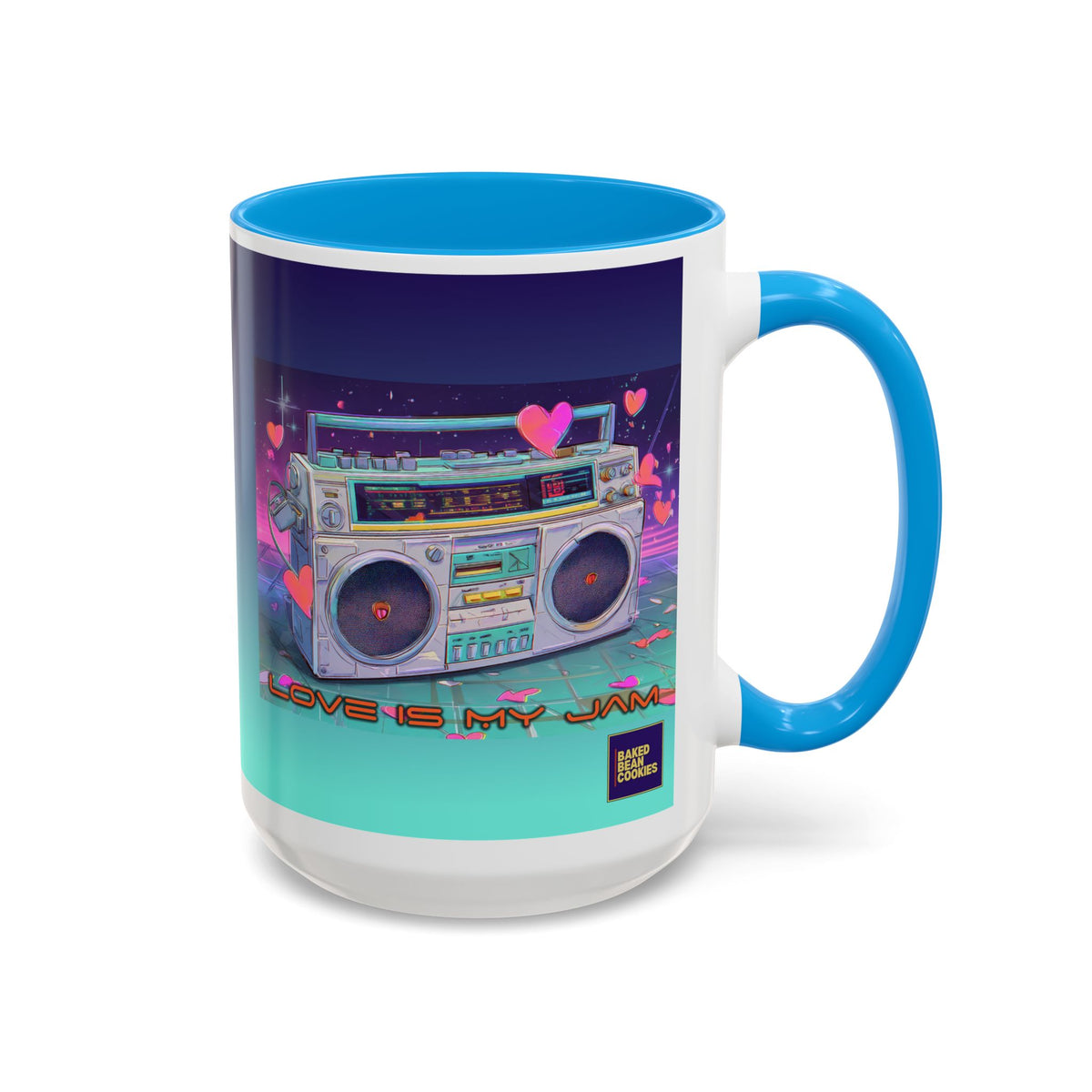 80s Retro Boombox mug | 11oz or 15 oz Colorful Ceramic Mug