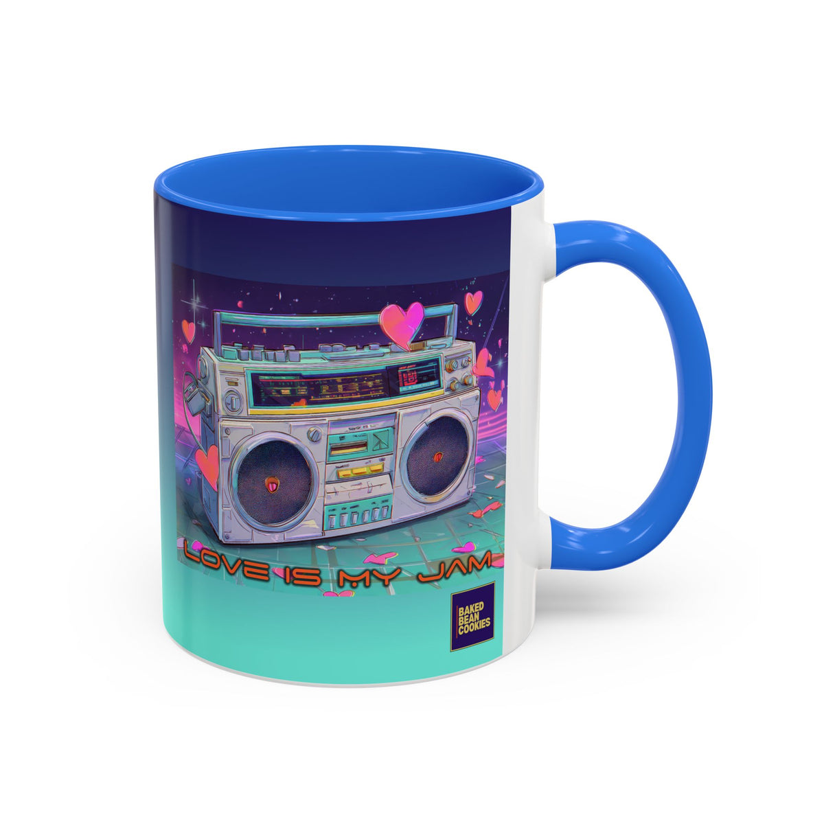 80s Retro Boombox mug | 11oz or 15 oz Colorful Ceramic Mug