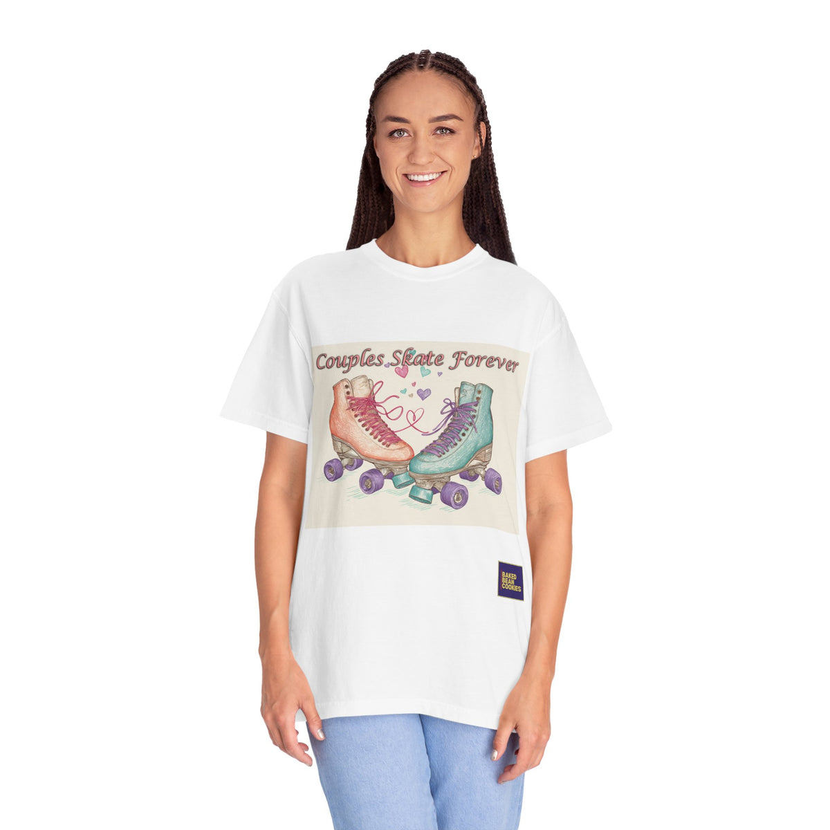 Couples Skate Forever T-Shirt — Retro Roller Skate Couples Graphic Tee