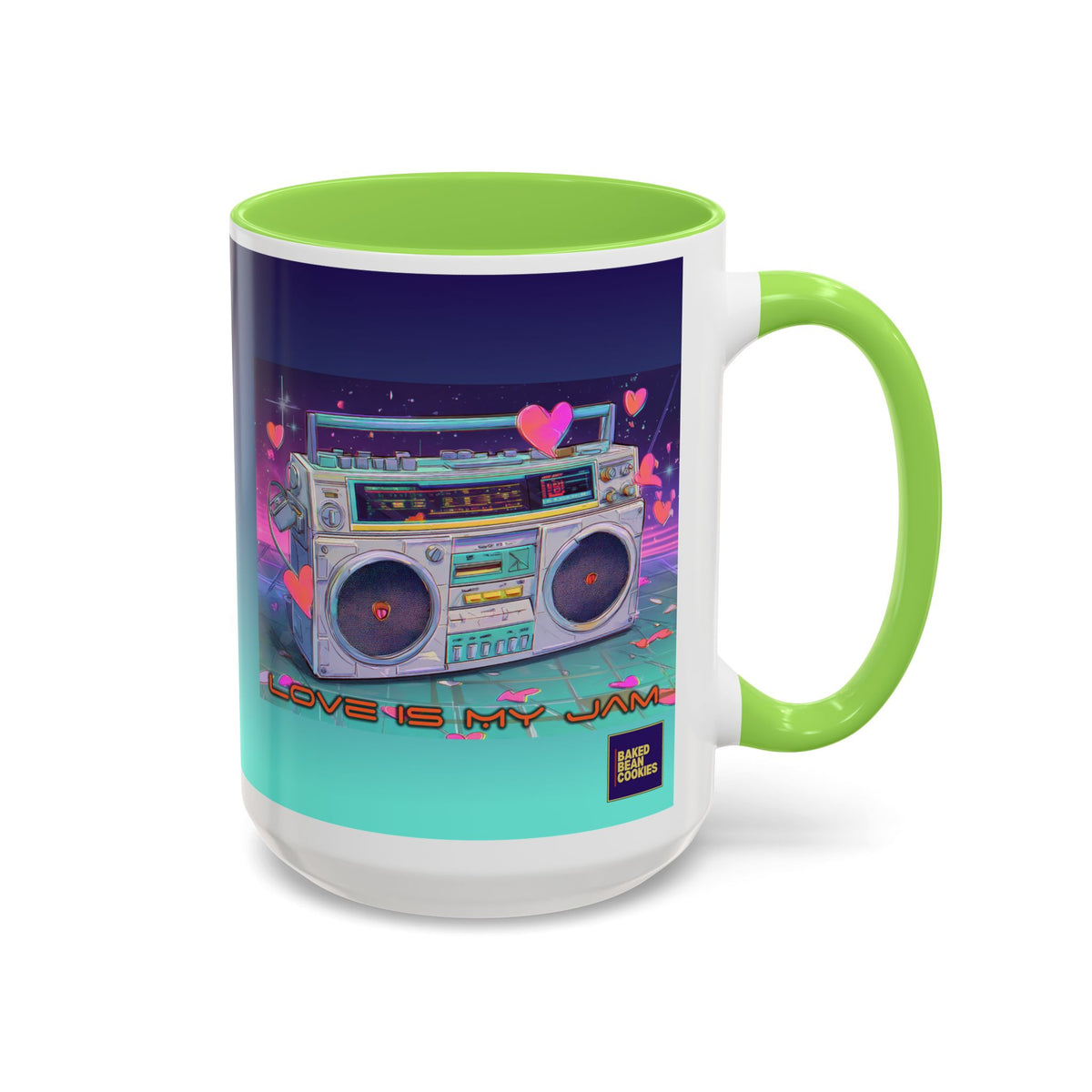 80s Retro Boombox mug | 11oz or 15 oz Colorful Ceramic Mug