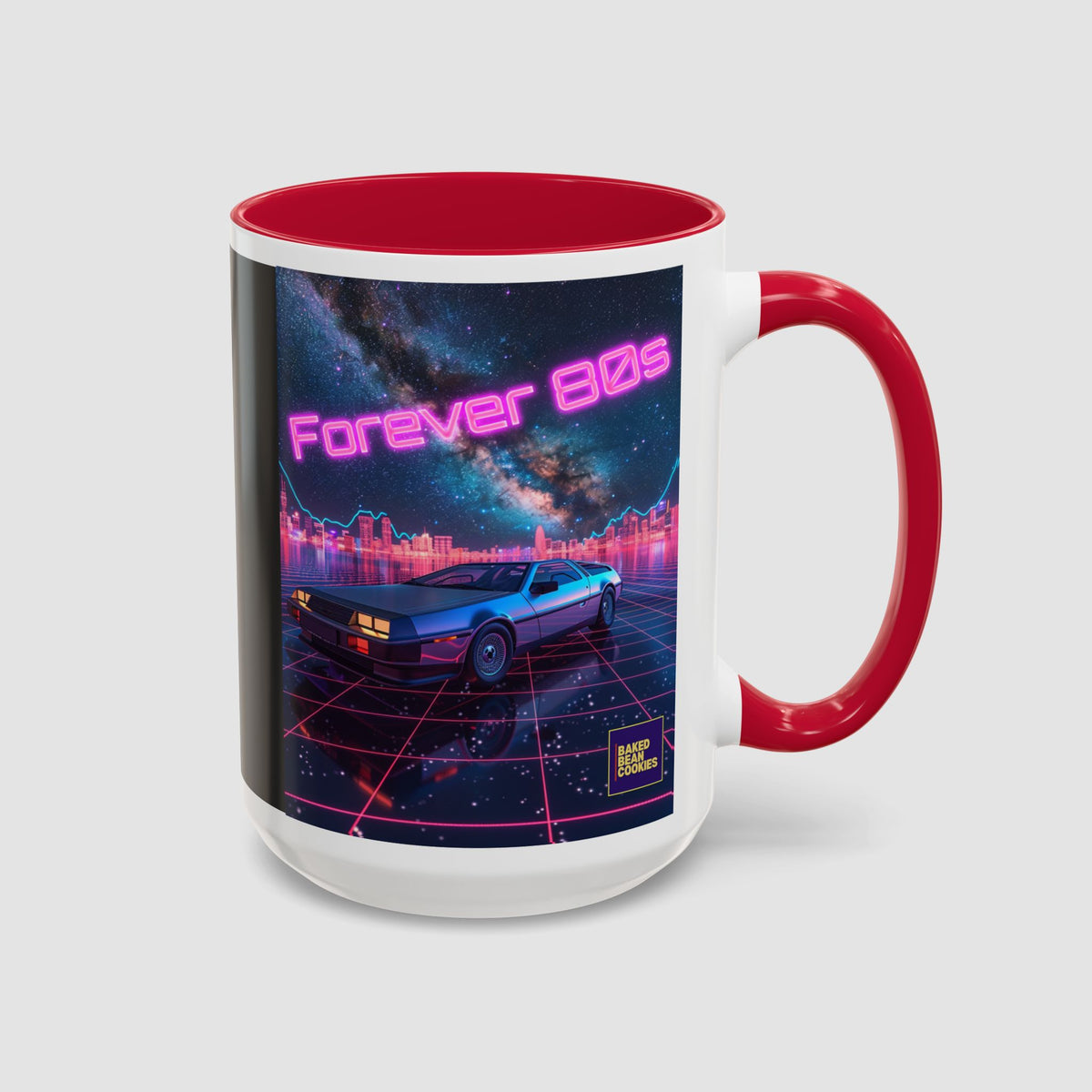 Retro Neon Sports Car Coffee Mug (11oz & 15oz)