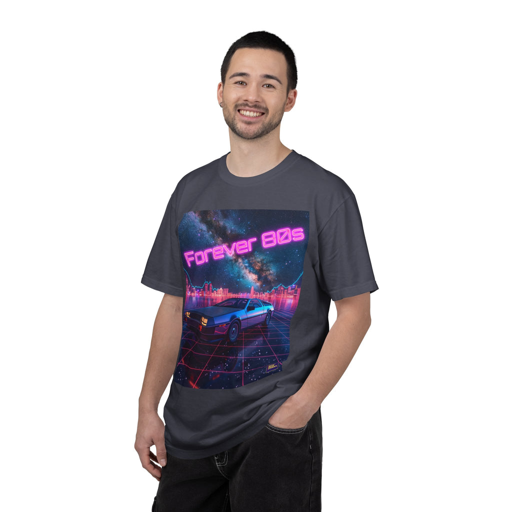 Retro Neon Sports Car Forever 80s Tee