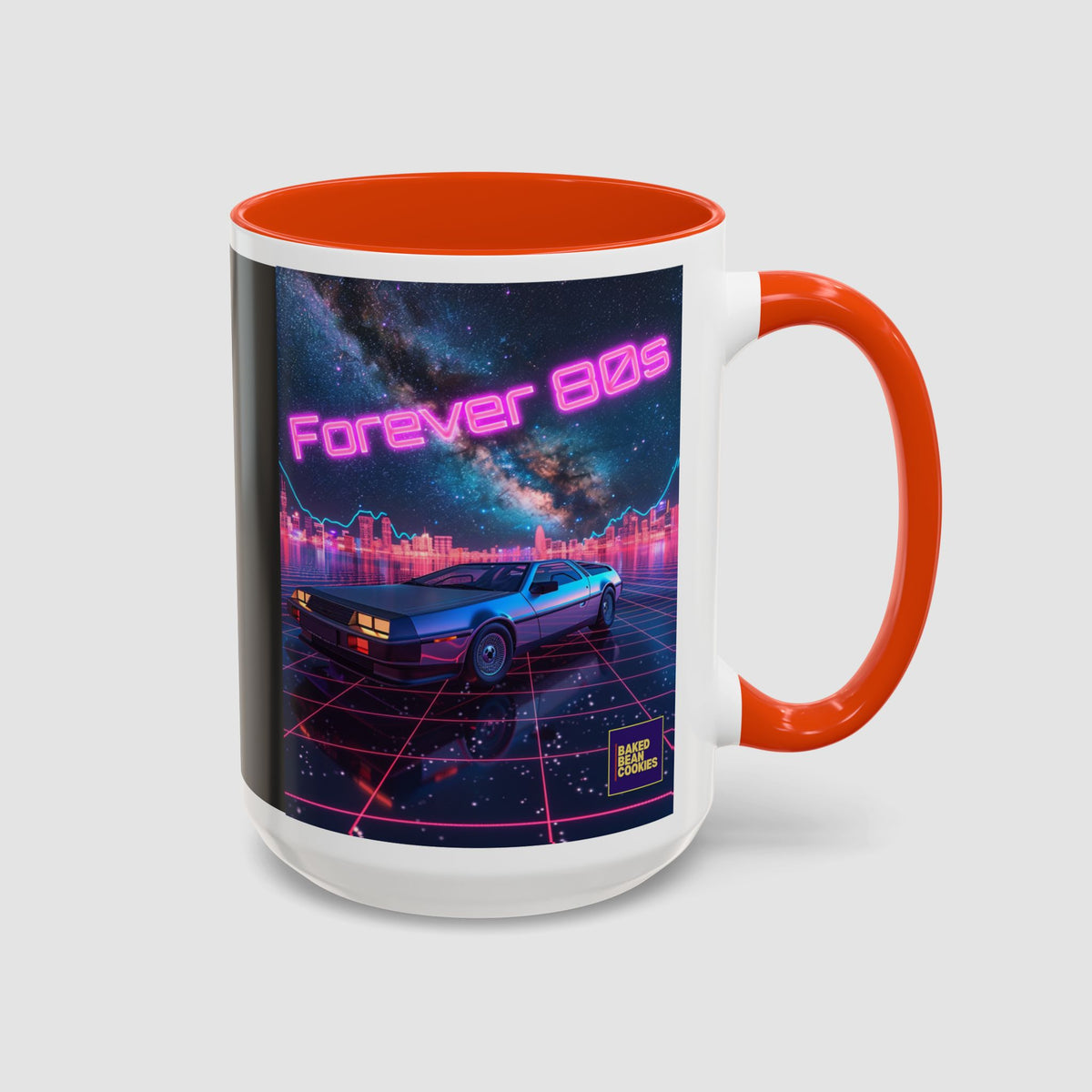 Retro Neon Sports Car Coffee Mug (11oz & 15oz)