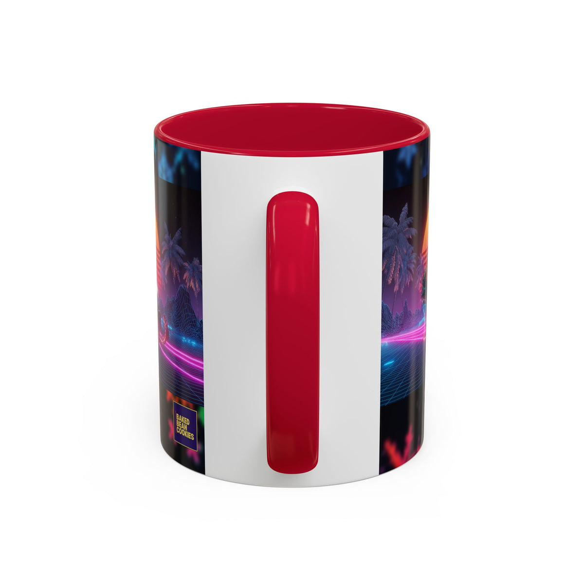 Synthwave Santa - Retro 80's Neon Santa Mug | 11oz or 15oz Colorful Ceramic Mug