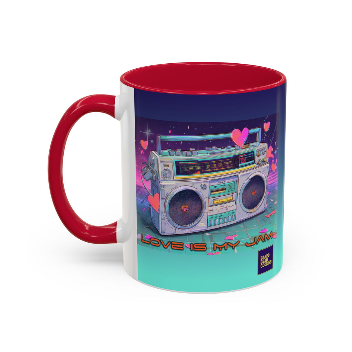 80s Retro Boombox mug | 11oz or 15 oz Colorful Ceramic Mug