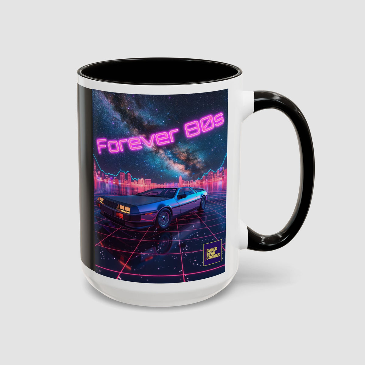 Retro Neon Sports Car Coffee Mug (11oz & 15oz)