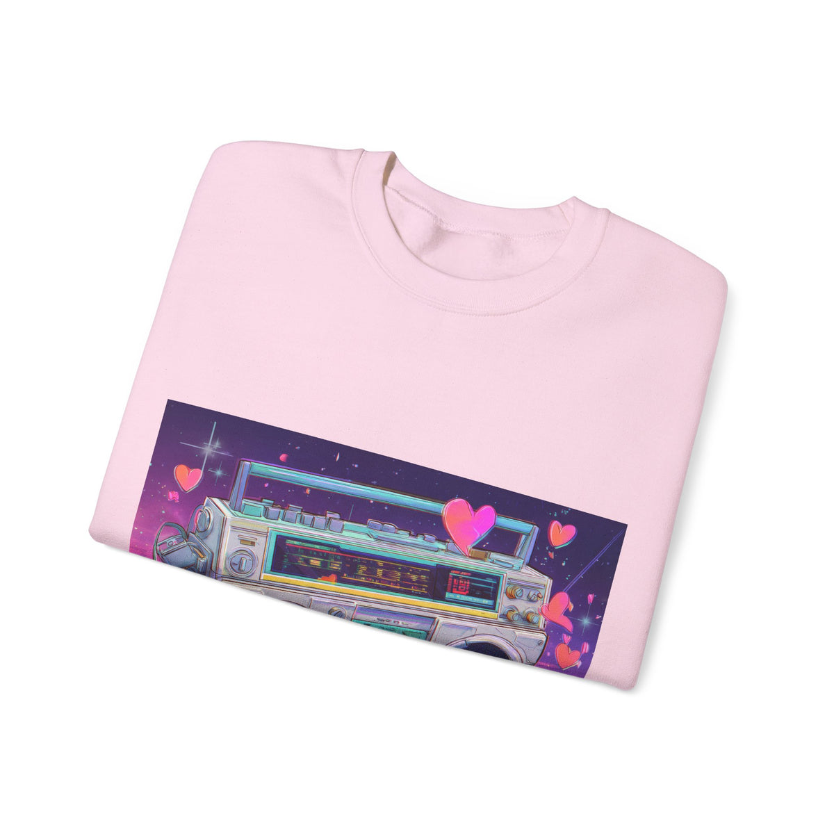 Love Is My Jam Boombox Sweatshirt For Couples | 80s Retro Valentines