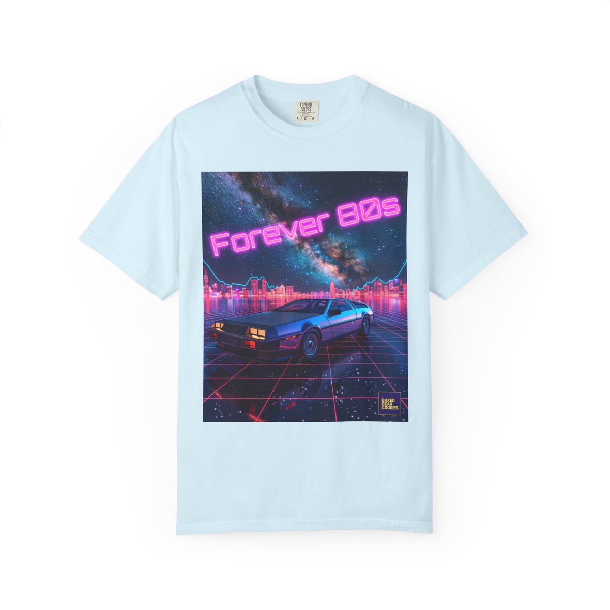 Retro Neon Sports Car Forever 80s Tee