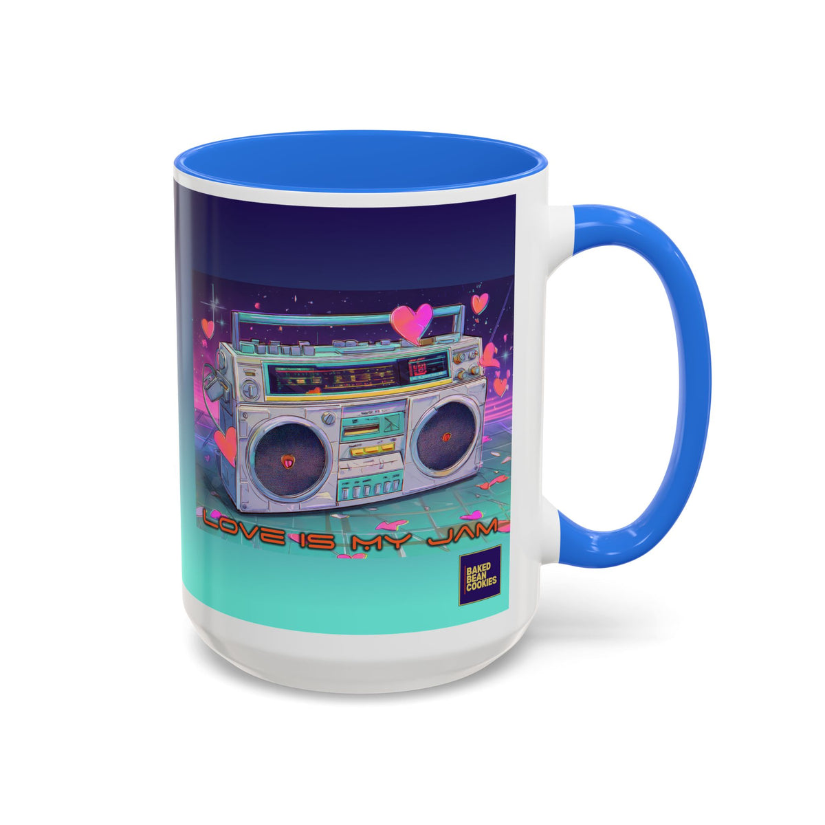 80s Retro Boombox mug | 11oz or 15 oz Colorful Ceramic Mug
