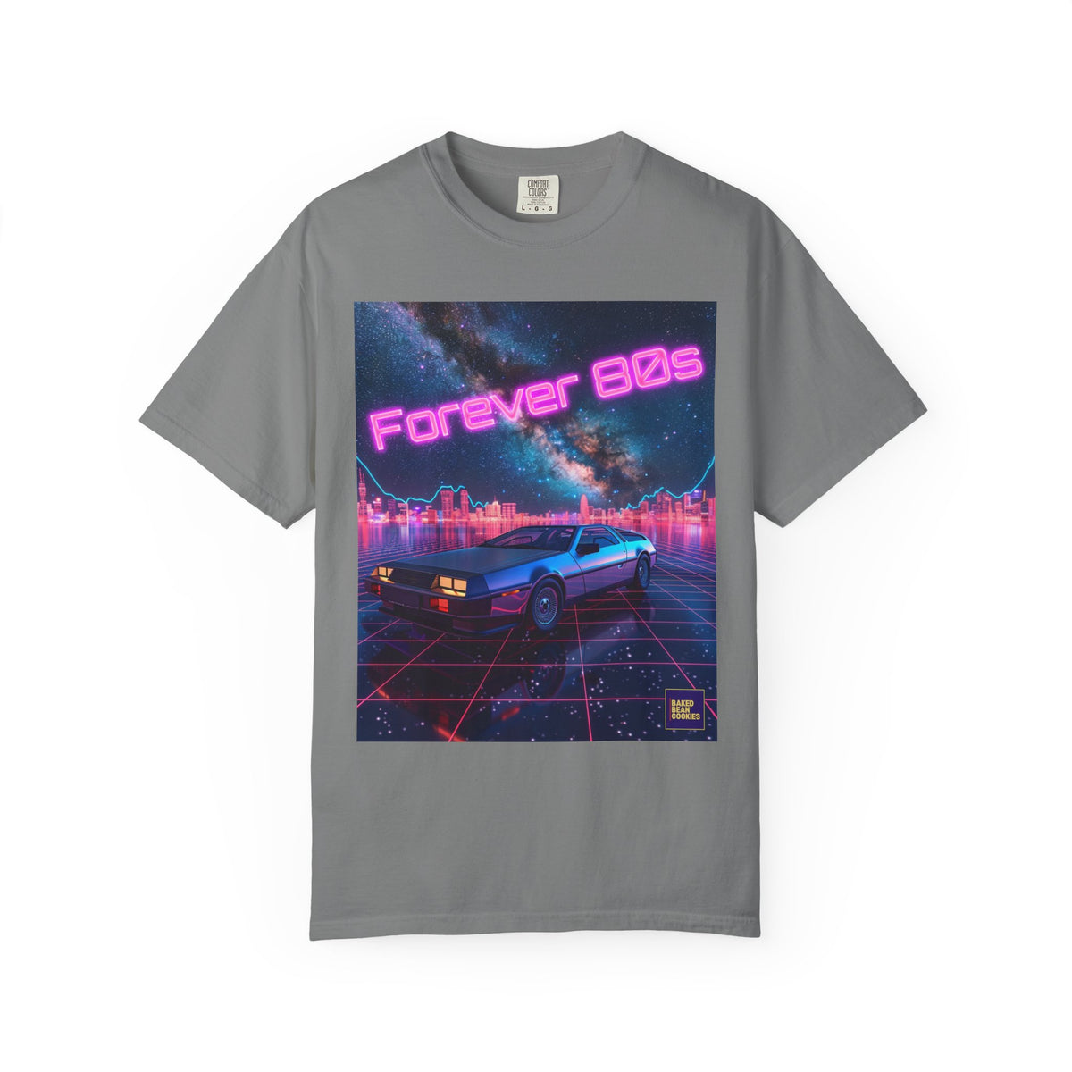 Retro Neon Sports Car Forever 80s Tee
