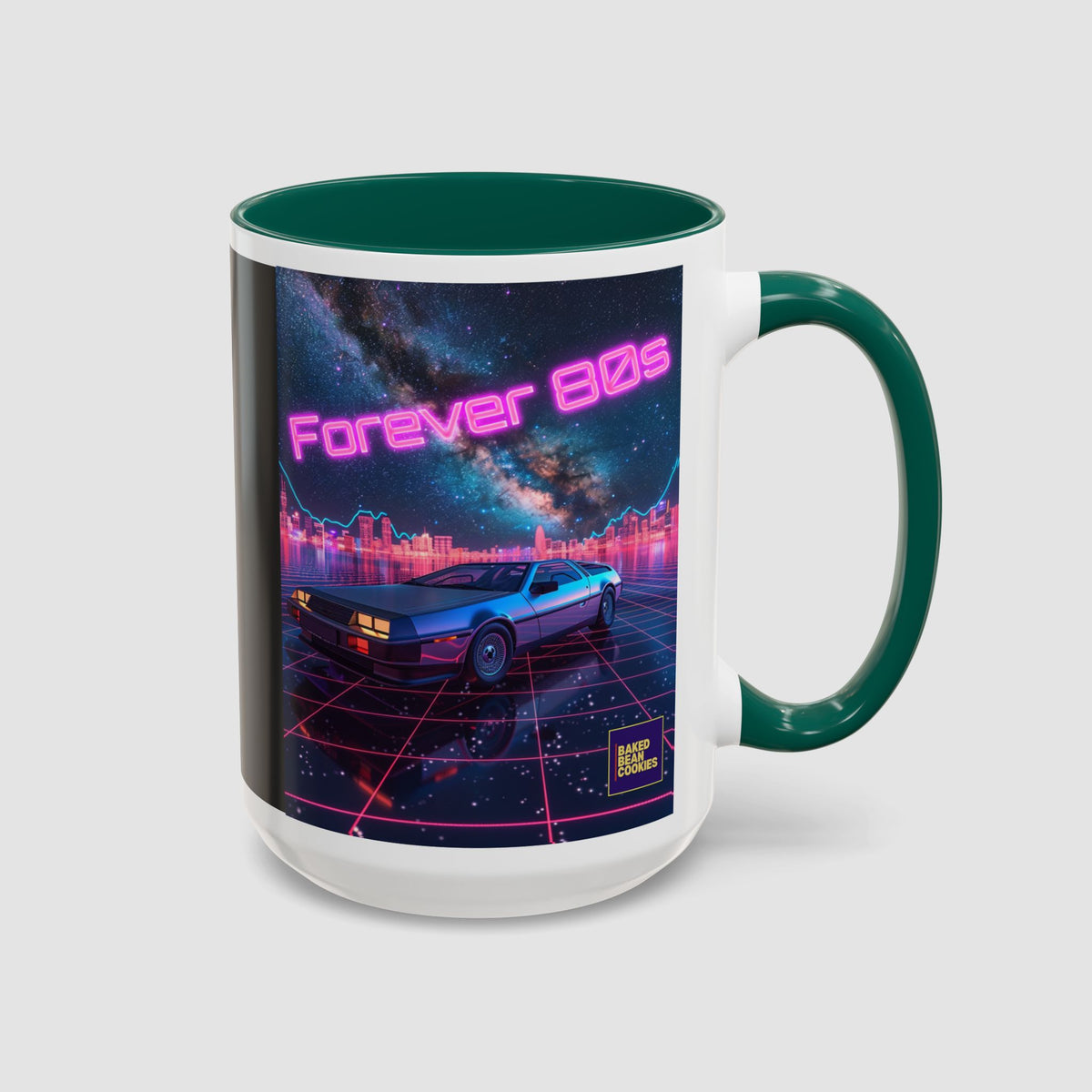 Retro Neon Sports Car Coffee Mug (11oz & 15oz)
