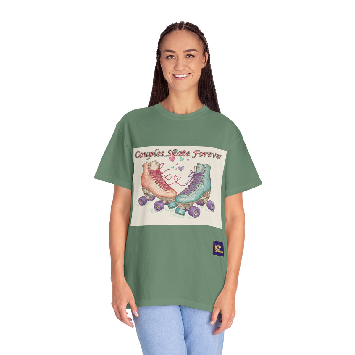 Couples Skate Forever T-Shirt — Retro Roller Skate Couples Graphic Tee