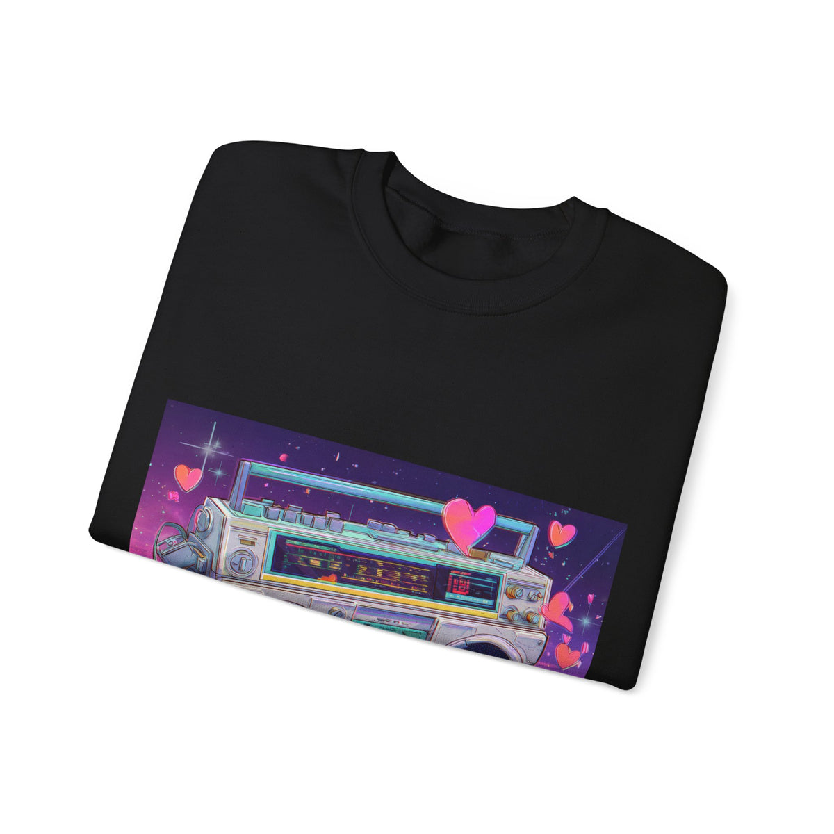 Love Is My Jam Boombox Sweatshirt For Couples | 80s Retro Valentines