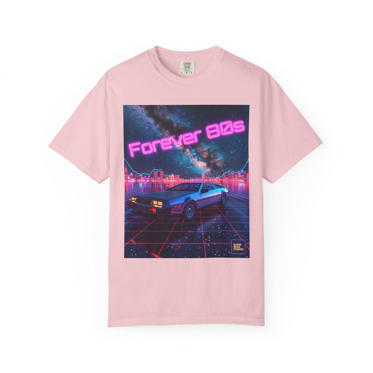 Retro Neon Sports Car Forever 80s Tee