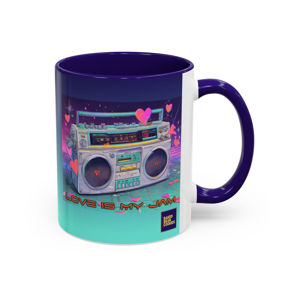 80s Retro Boombox mug | 11oz or 15 oz Colorful Ceramic Mug