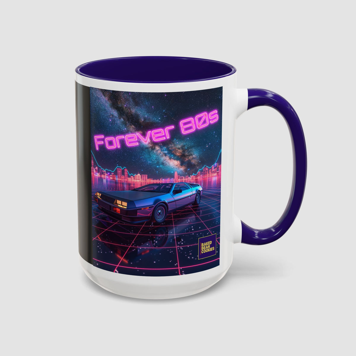 Retro Neon Sports Car Coffee Mug (11oz & 15oz)