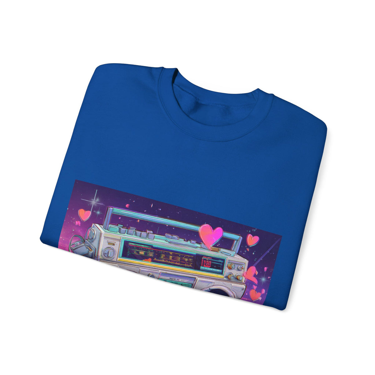 Love Is My Jam Boombox Sweatshirt For Couples | 80s Retro Valentines
