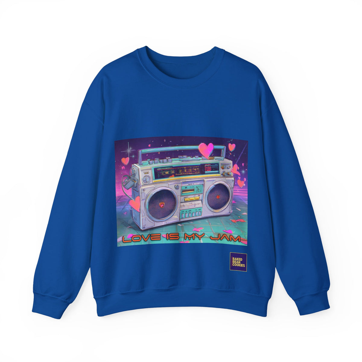 Love Is My Jam Boombox Sweatshirt For Couples | 80s Retro Valentines