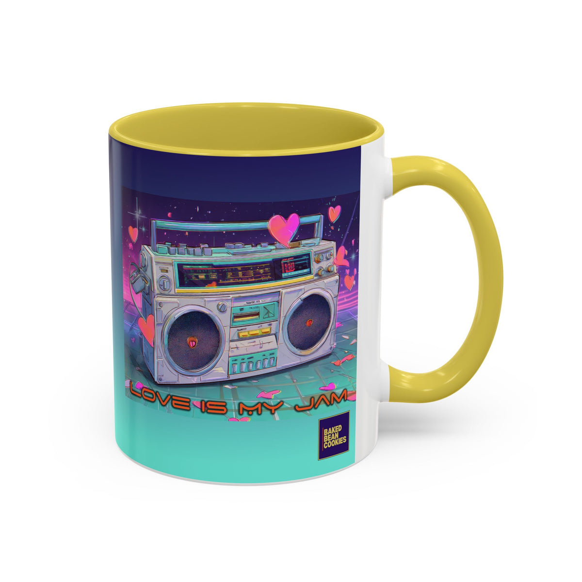 80s Retro Boombox mug | 11oz or 15 oz Colorful Ceramic Mug