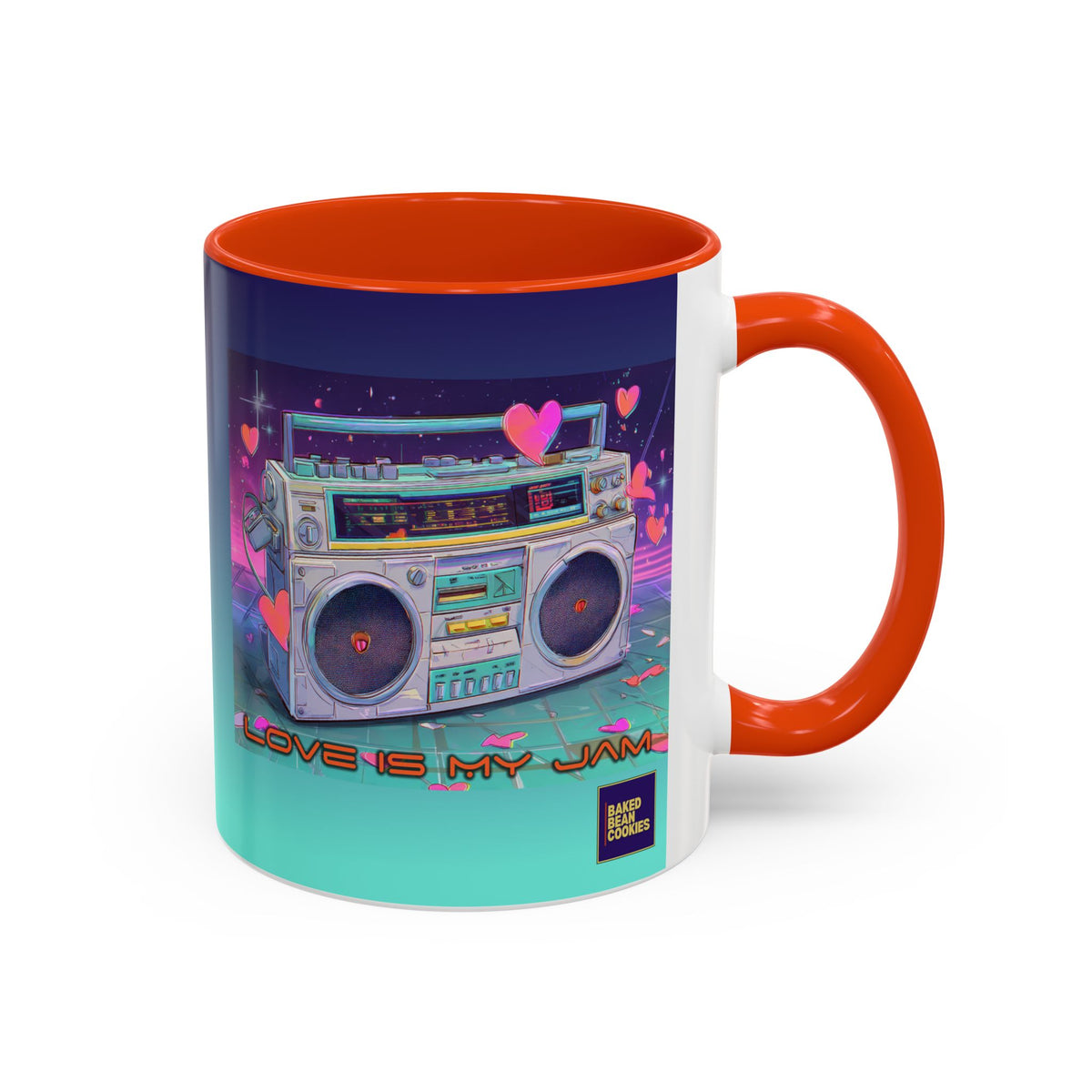 80s Retro Boombox mug | 11oz or 15 oz Colorful Ceramic Mug