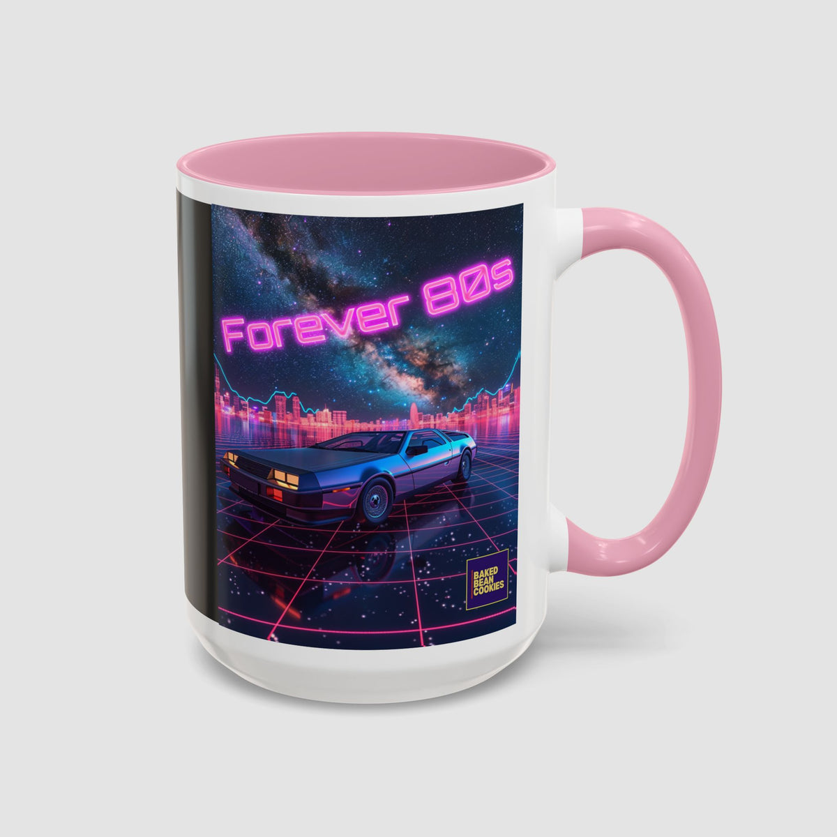 Retro Neon Sports Car Coffee Mug (11oz & 15oz)