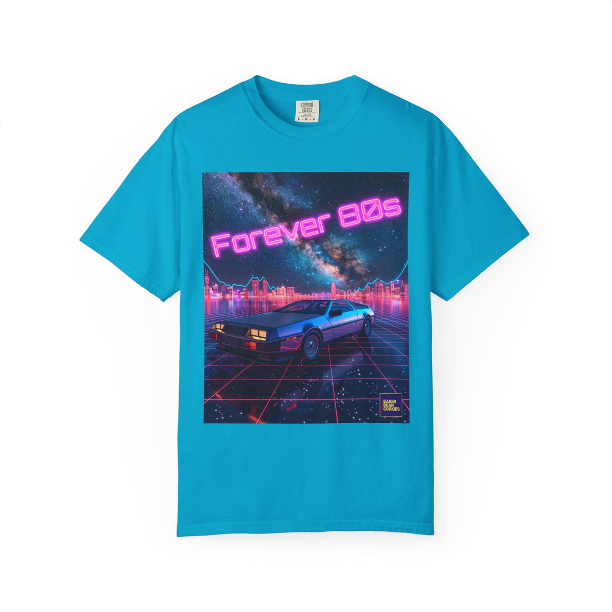 Retro Neon Sports Car Forever 80s Tee