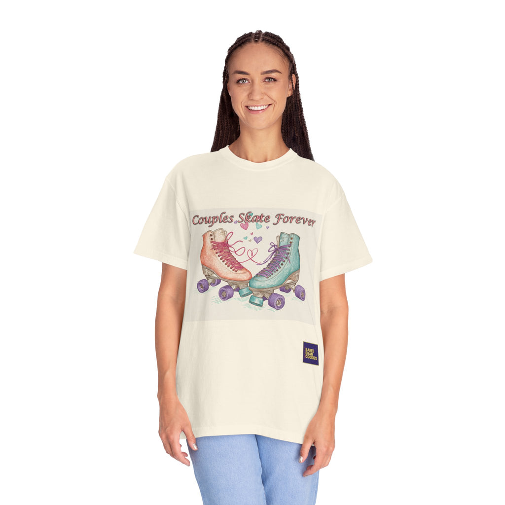 Couples Skate Forever T-Shirt — Retro Roller Skate Couples Graphic Tee