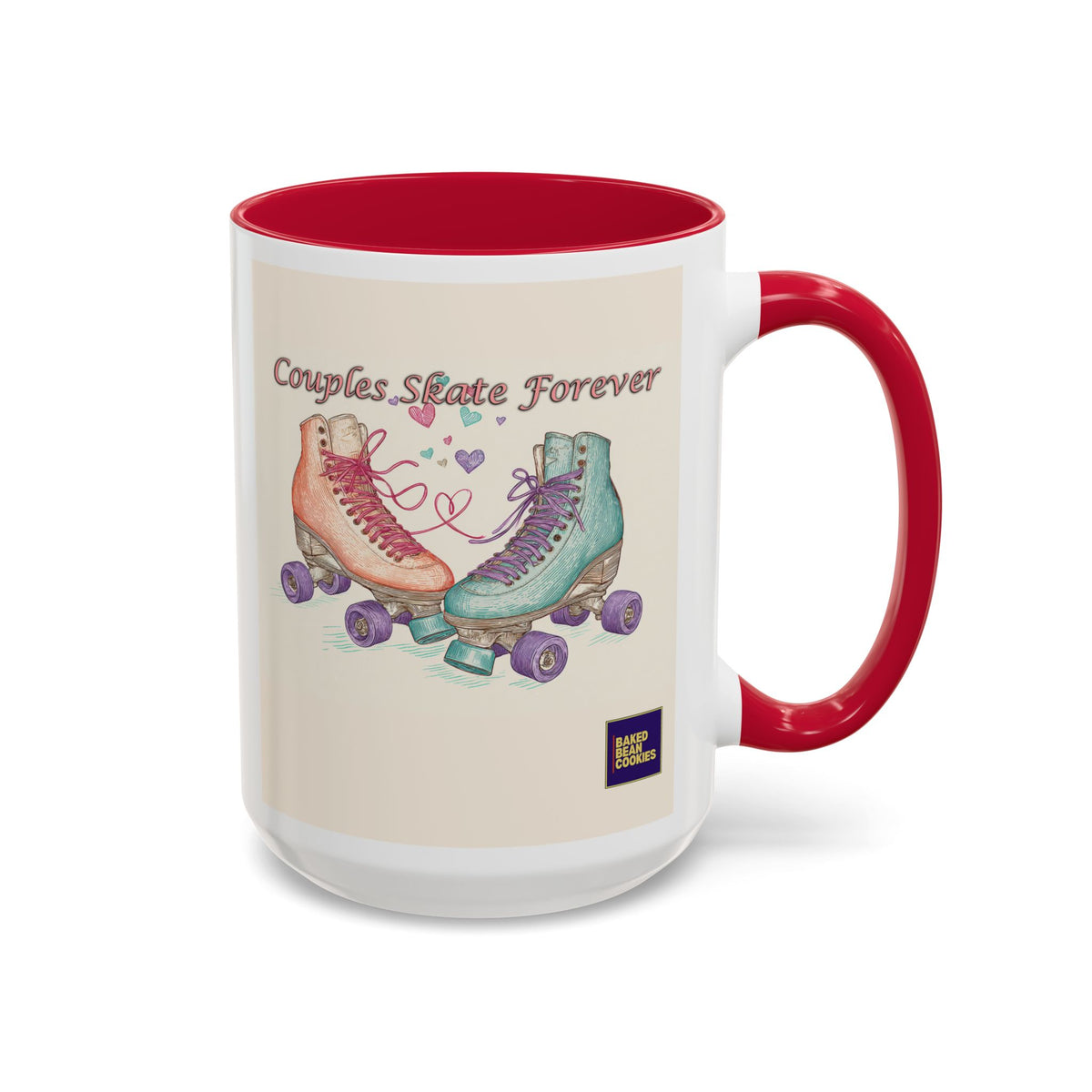 80s Retro Roller Skates Mug | 11oz or 15oz Colorful Ceramic Mug