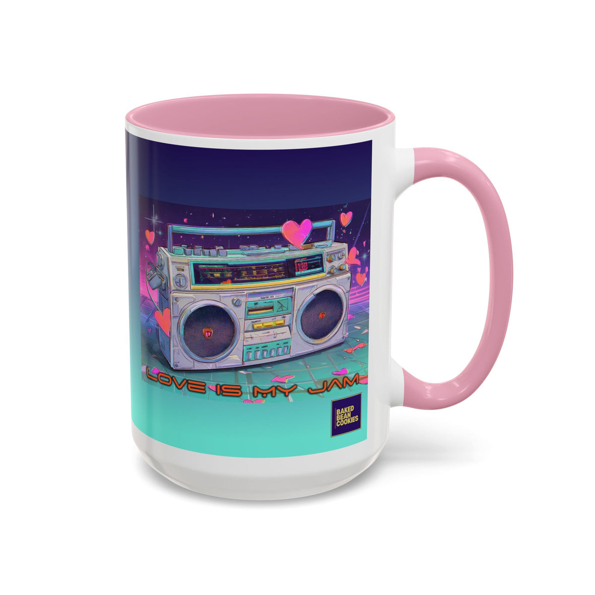80s Retro Boombox mug | 11oz or 15 oz Colorful Ceramic Mug
