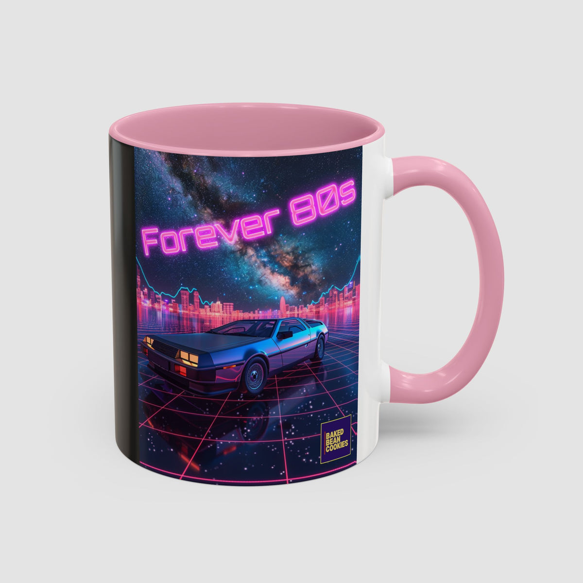 Retro Neon Sports Car Coffee Mug (11oz & 15oz)