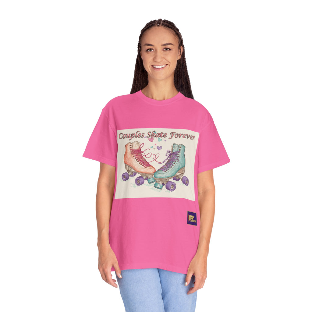 Couples Skate Forever T-Shirt — Retro Roller Skate Couples Graphic Tee
