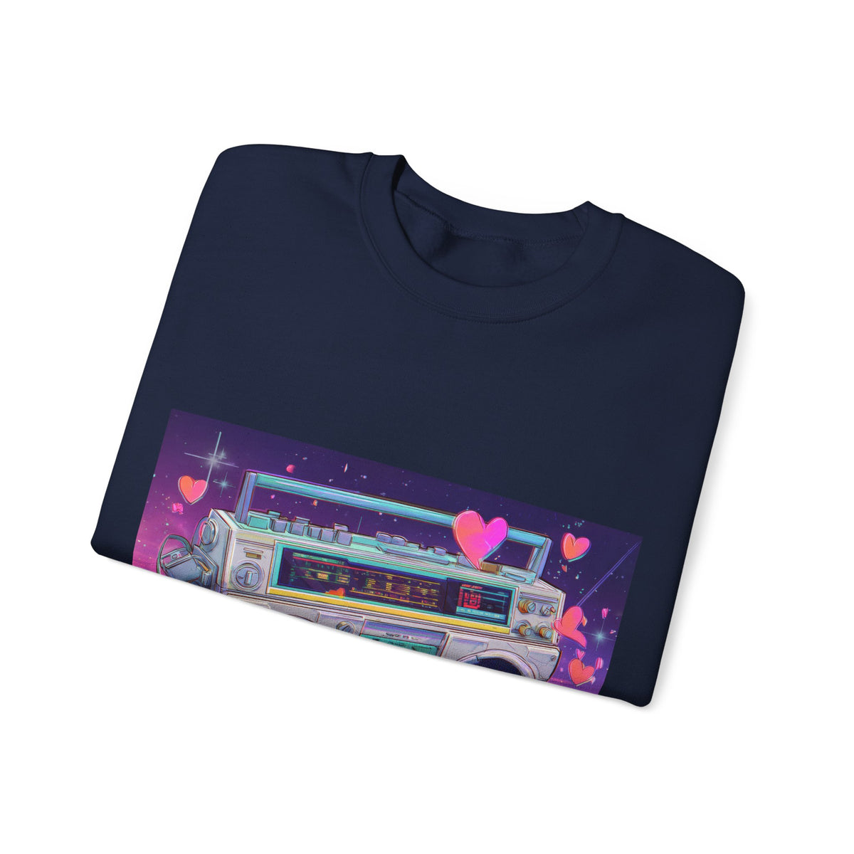Love Is My Jam Boombox Sweatshirt For Couples | 80s Retro Valentines