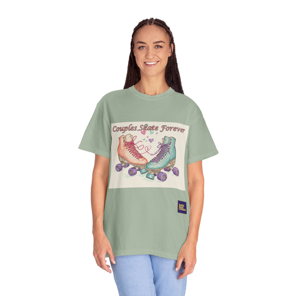 Couples Skate Forever T-Shirt — Retro Roller Skate Couples Graphic Tee
