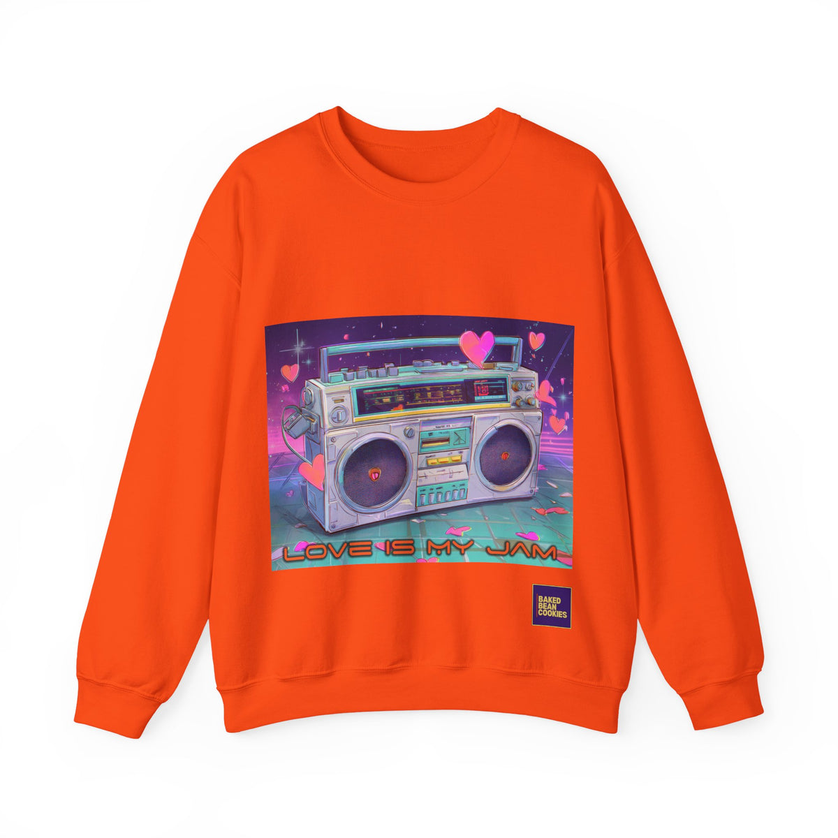 Love Is My Jam Boombox Sweatshirt For Couples | 80s Retro Valentines