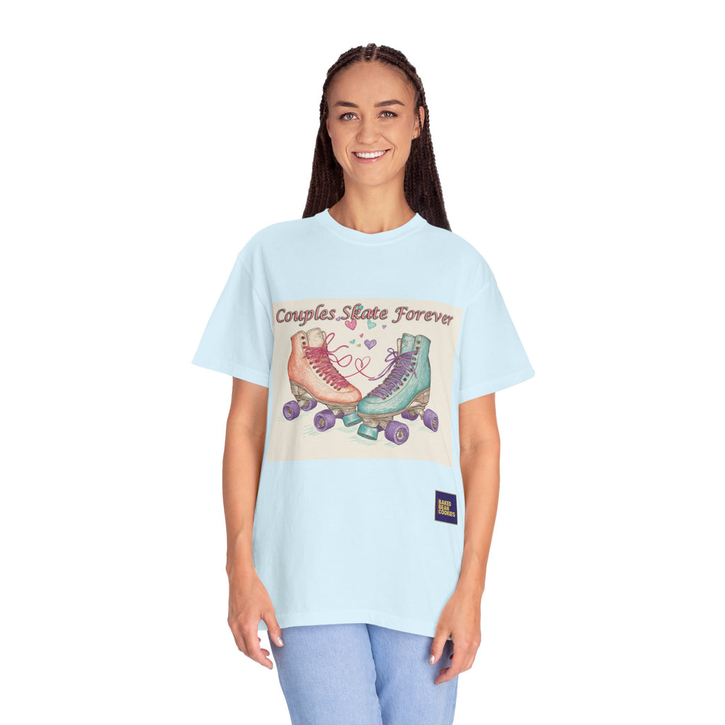 Couples Skate Forever T-Shirt — Retro Roller Skate Couples Graphic Tee