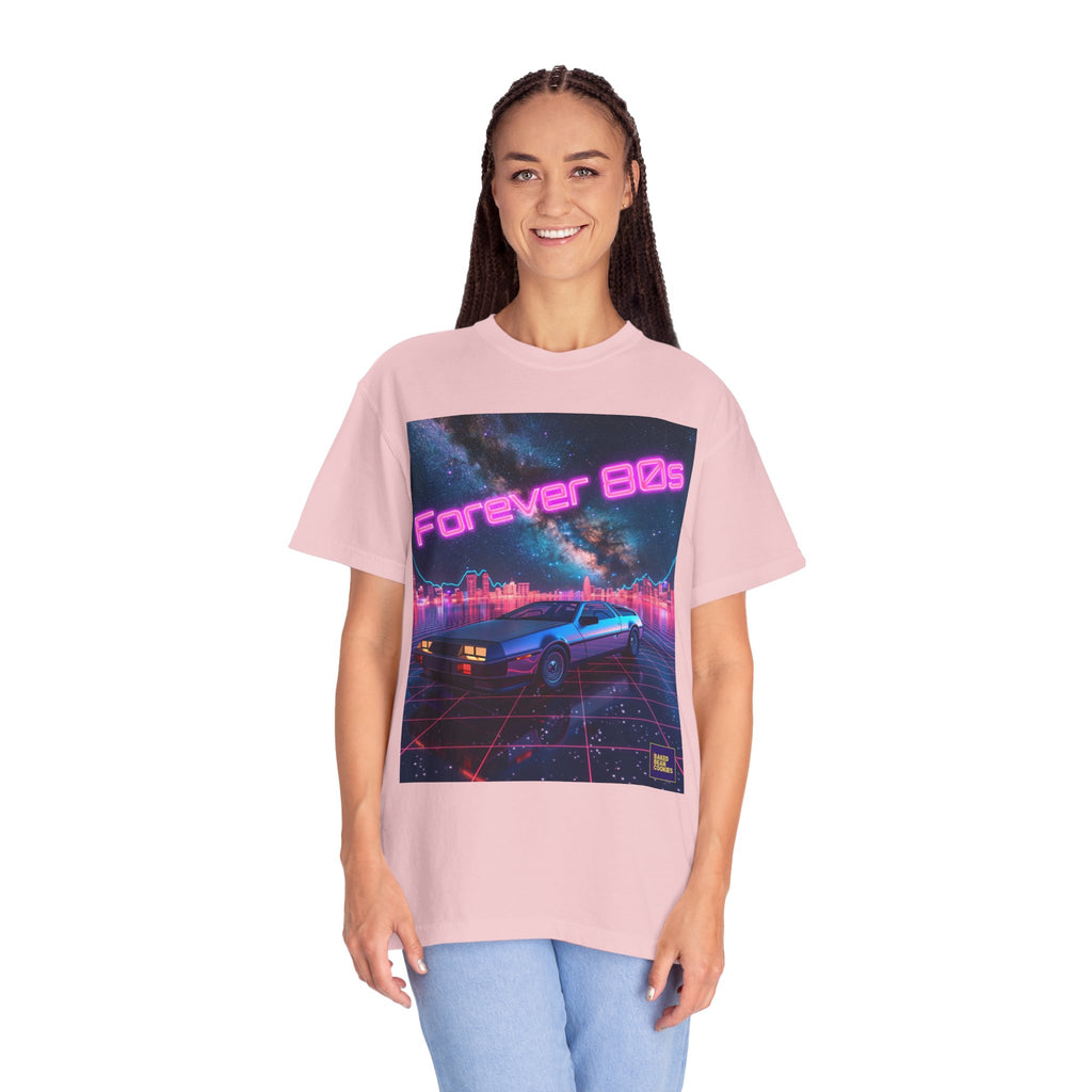 Retro Neon Sports Car Forever 80s Tee