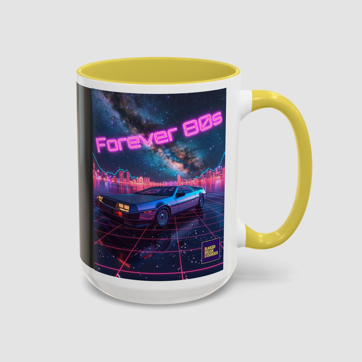 Retro Neon Sports Car Coffee Mug (11oz & 15oz)