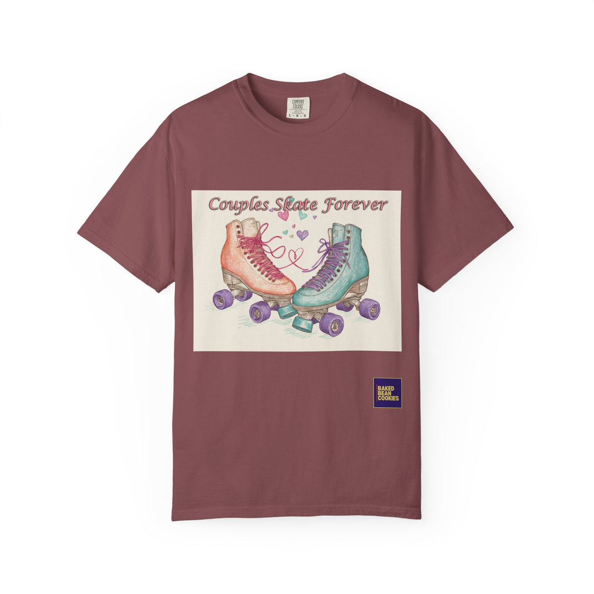 Couples Skate Forever T-Shirt — Retro Roller Skate Couples Graphic Tee