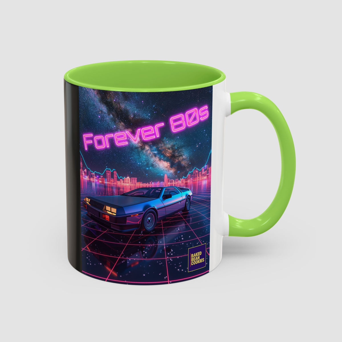 Retro Neon Sports Car Coffee Mug (11oz & 15oz)
