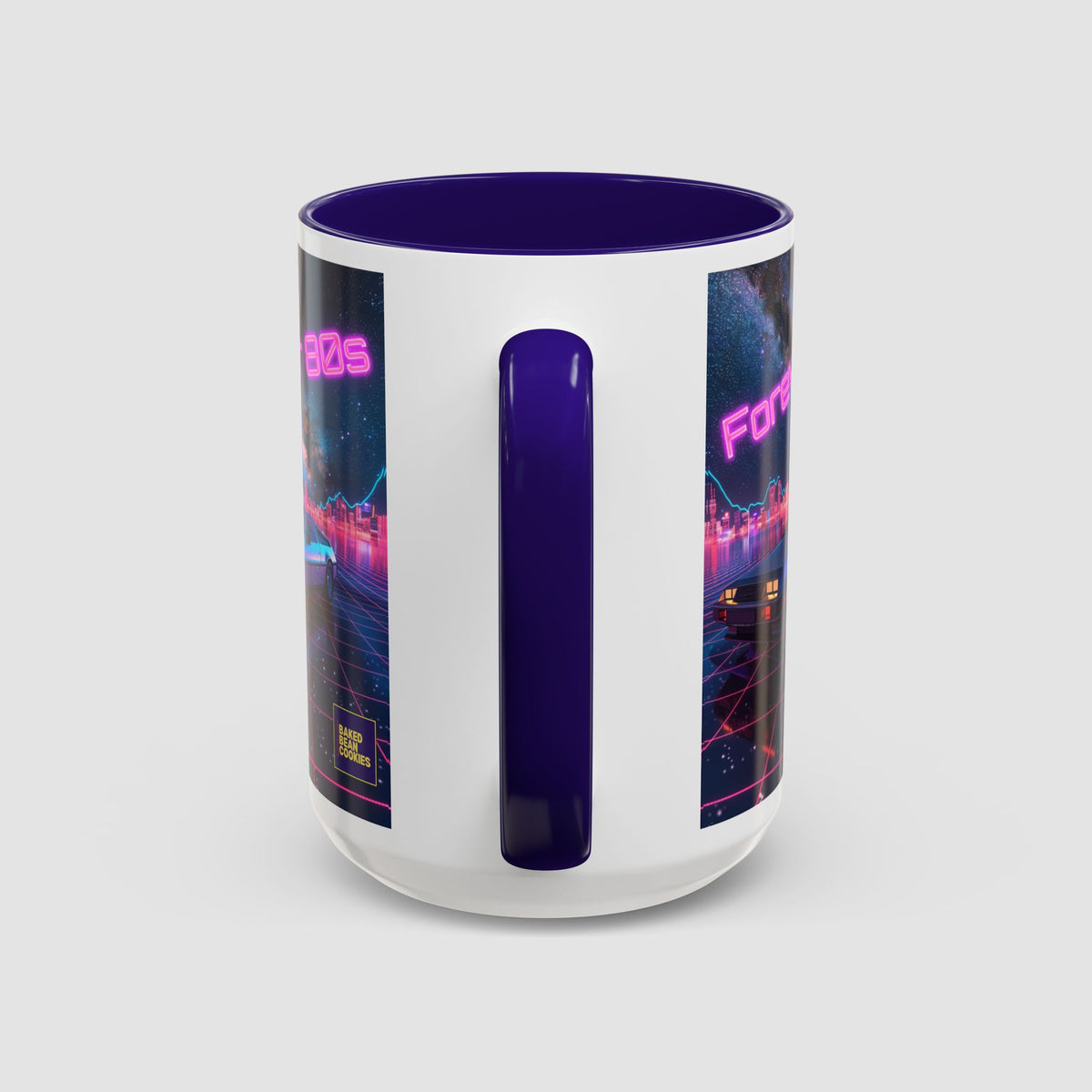 Retro Neon Sports Car Coffee Mug (11oz & 15oz)