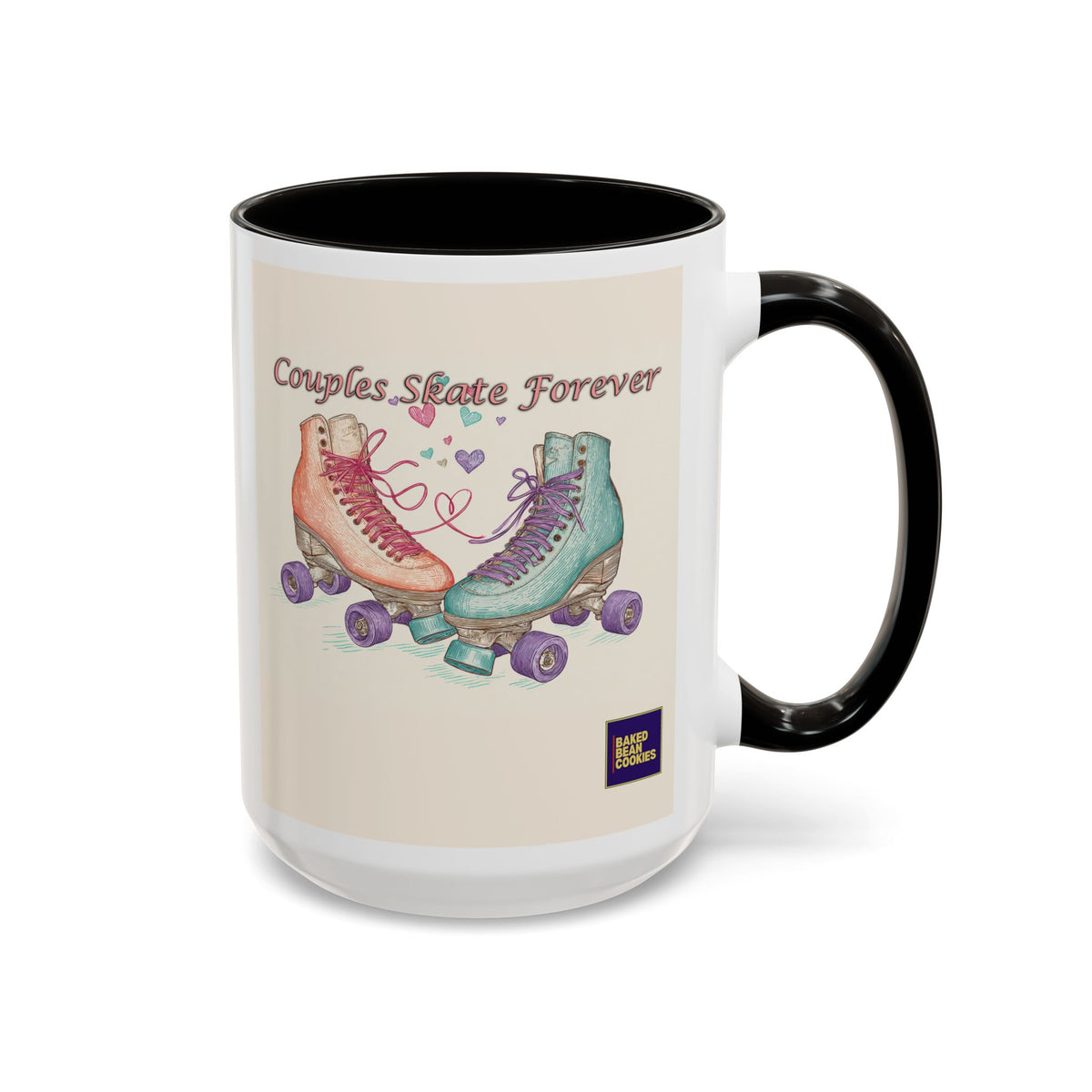 80s Retro Roller Skates Mug | 11oz or 15oz Colorful Ceramic Mug